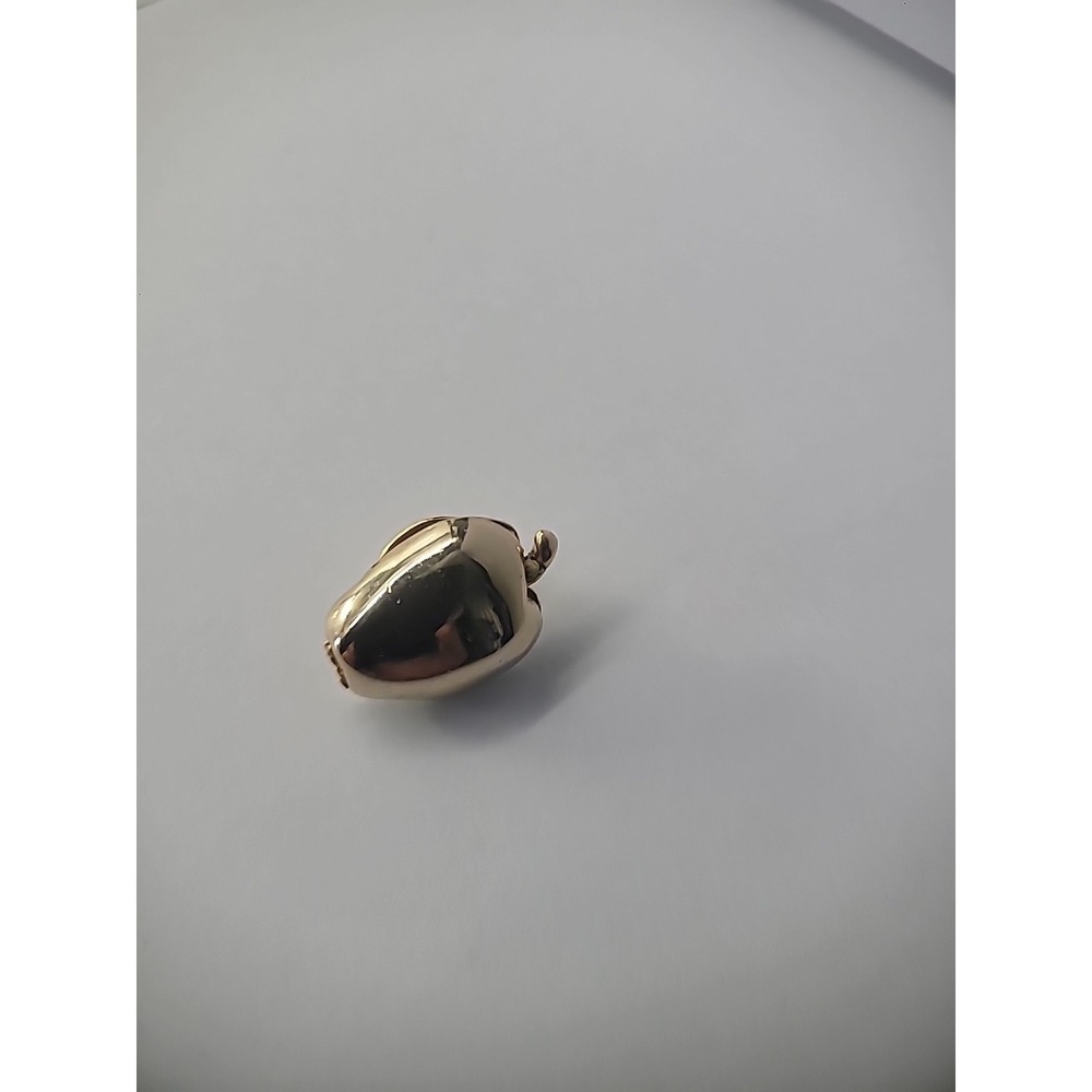 Vintage Brooch Pin Apple Gold Tone Unisex Women Men Jewelry Costume